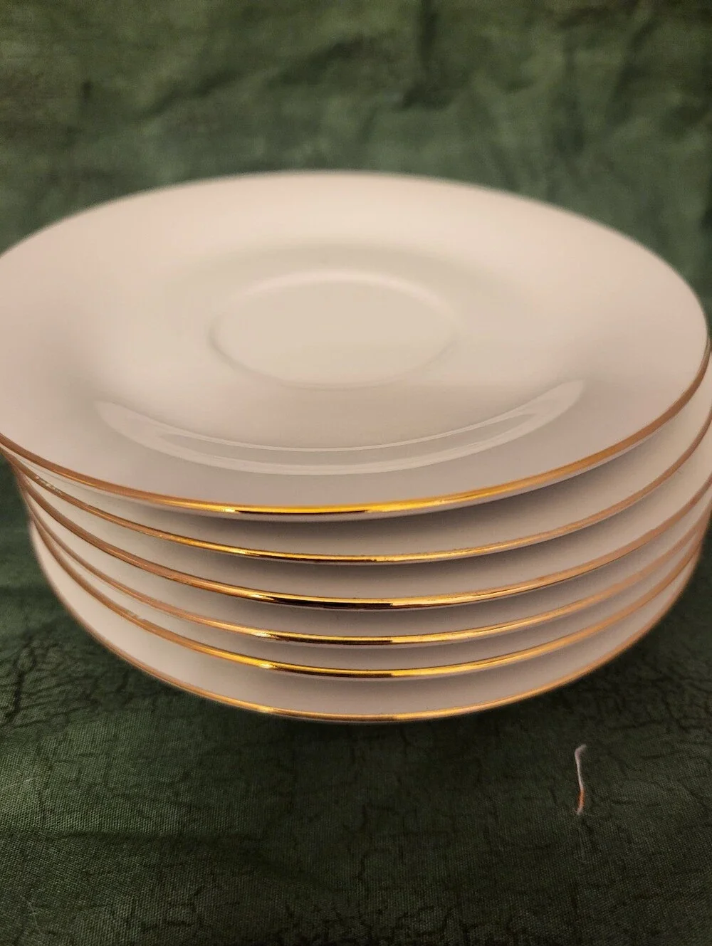 Seagull Fine China - Set of 6 White With Gold Trim